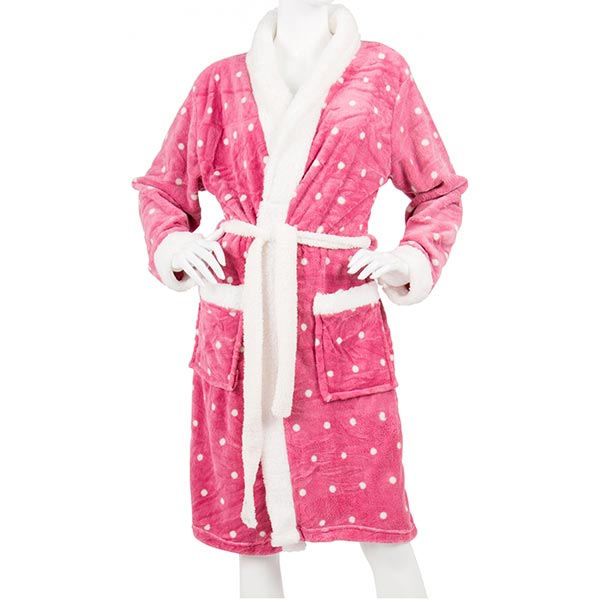 Халат жіночий рожевий 105 см
