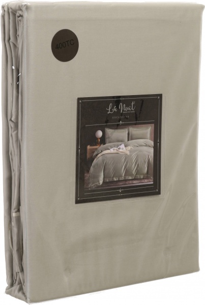 Комплект постельного белья Solid 2 серо-зеленый La Nuit 