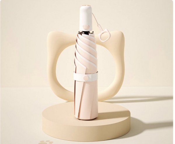 Зонт KRAGO Мяу складной мини полный автомат розовый розовый 