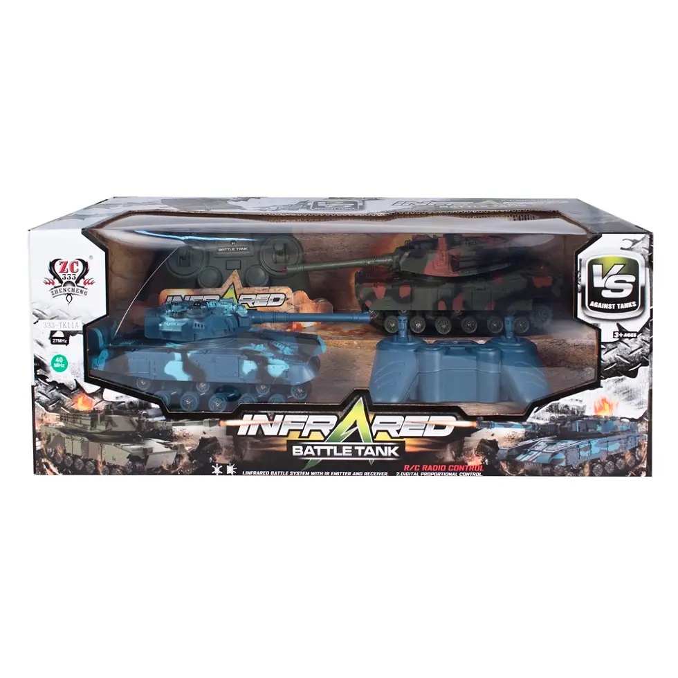 Танк на радіокеруванні Qunxing Toys 2 шт. з функцією інфрачервоного бою 1:24 333-TK11A