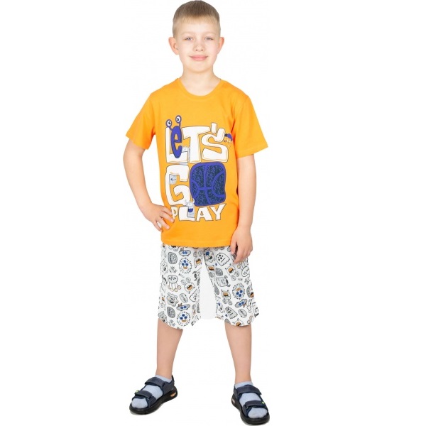 Комплект для мальчиков Roksana р.116–122 оранжевый №0014/12034 