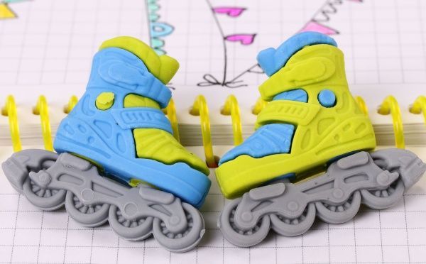 Ластик Ролики салатовый