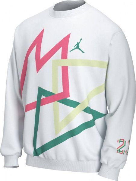 Джемпер Nike M J SPRT DNA HBR FLC CREW CK9569-100 р. S білий