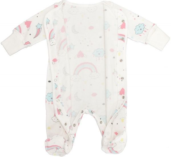 Комбинезон детский Фламинго ясельный р.62 молочный 365-329 