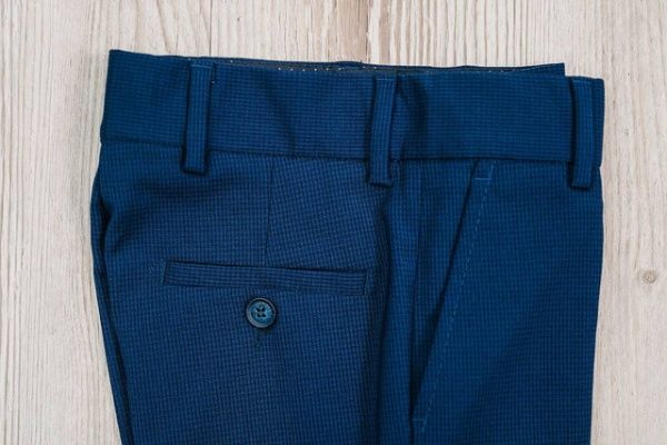 Штаны для мальчиков West-Fashion р.128 синий А817 