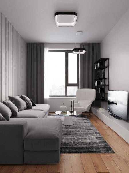 Светильник светодиодный Victoria Lighting с пультом 80 Вт черный Perseus/PL600 black 