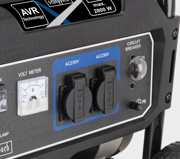 Генератор Scheppach 2,5 кВт/2,8 кВт 12 В SG3200X бензин