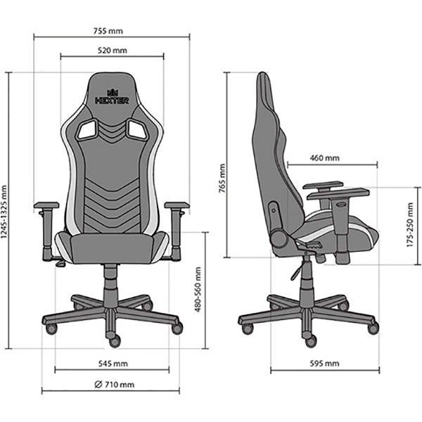 Крісло Hexter Pro R4D Tilt MB70 Eco/01 чорно-жовте
