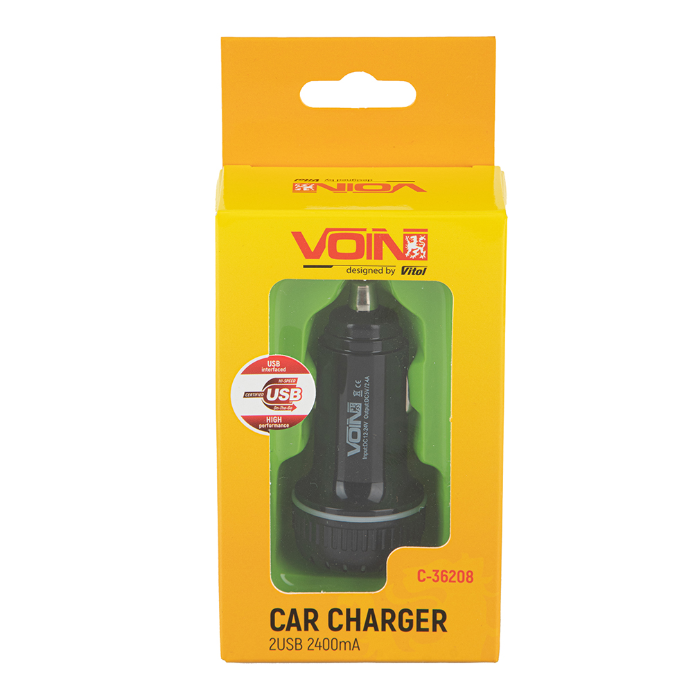 Автомобильное зарядное устройство Voin C-36208