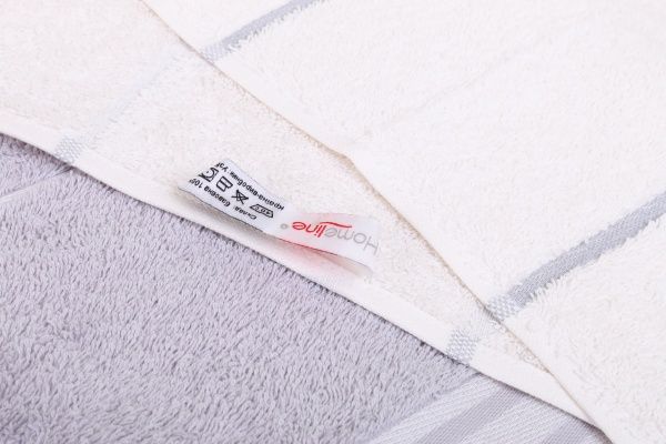 Набор полотенец Марина 2 шт. кремово-серый 