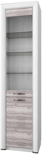 Витрина Mebelbos 1d1w/60 Olivia кремовый 