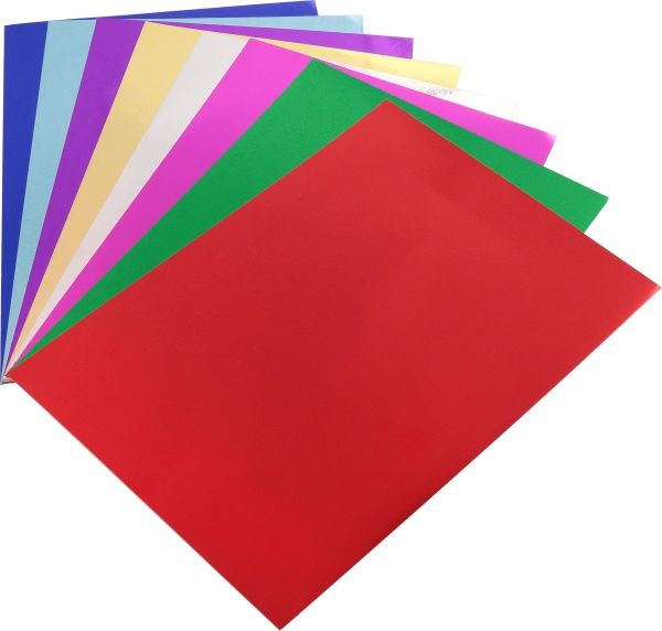 Набор фольгированного цветного картона ZB.1960 А4 8 листов ZiBi