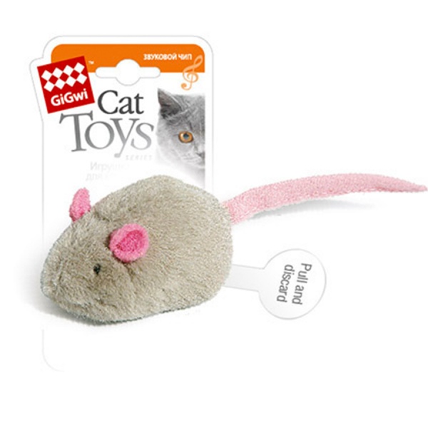 Игрушка для котов GiGwi Мышка с электронным чипом Melody chaser 6 см