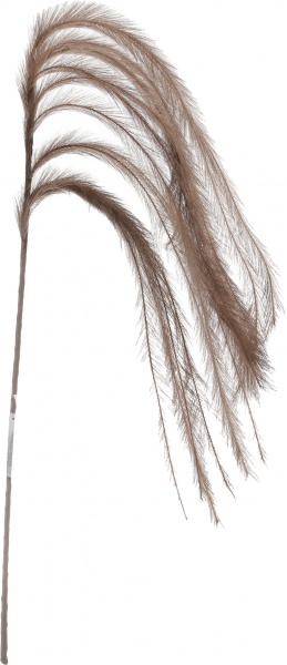 Гілочка декоративна 130 см темно-коричневий з пір’ям YZA000930