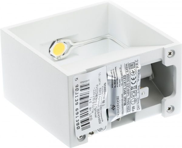 Подсветка декоративная Nowodvorski 6913 Lia LED 6 Вт алюминий/белый 6913 