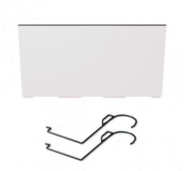 Ящик балконний з кріпленням PRP URBI CASE навісний 400 мм білий (74987-449) 