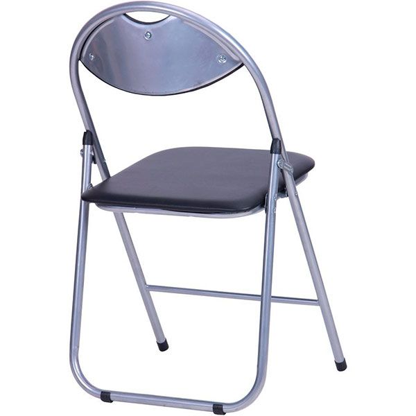 Стул обеденный раскладной AMF Art Metal Furniture Джокер алюминий/черный