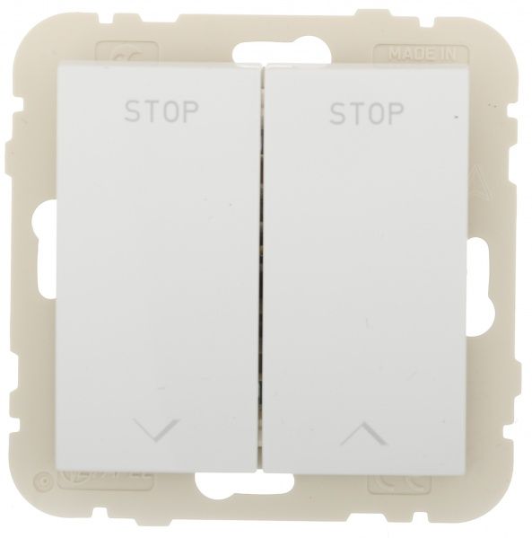 Выключатель для жалюзи Efapel без подсветки 10 А 250В белый 21290 TBR