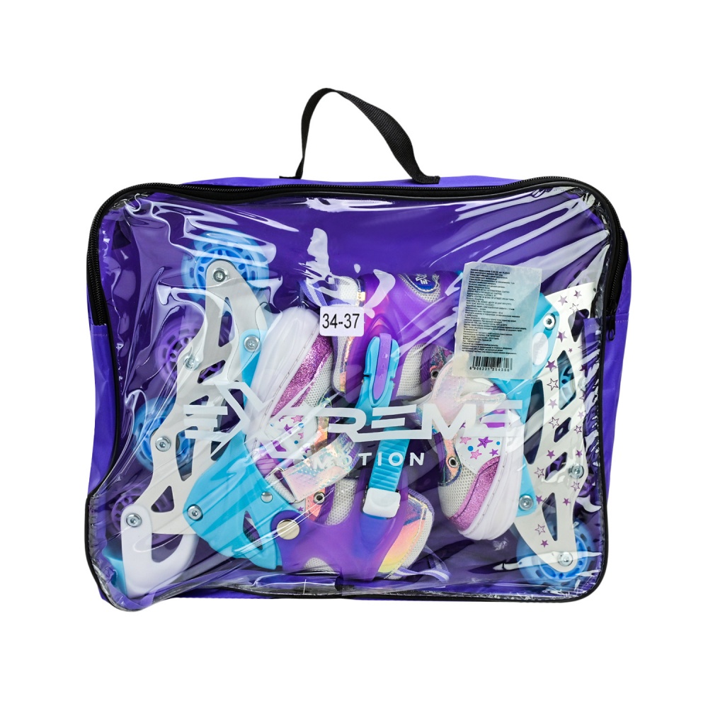 Роликовые коньки Shantou Extreme Motion M RL25434 р. 34-37 фиолетовый