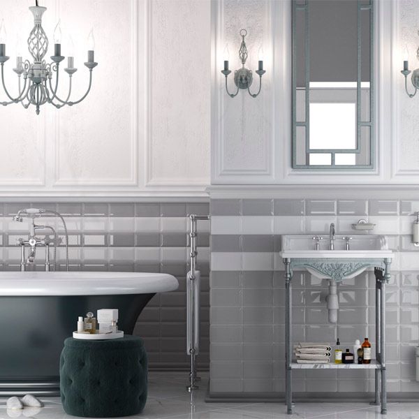 Плитка Golden Tile Metrotiles білий 10х20 460053 2 ґатунок 