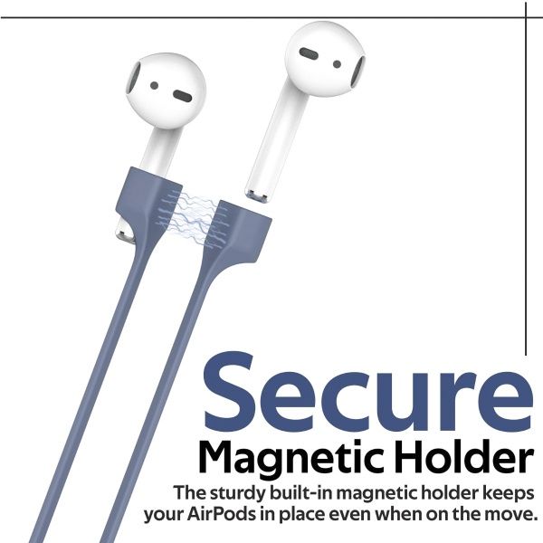 Чехол для наушников Promate PodKit для Apple AirPods dark blue (podkit.navy) 