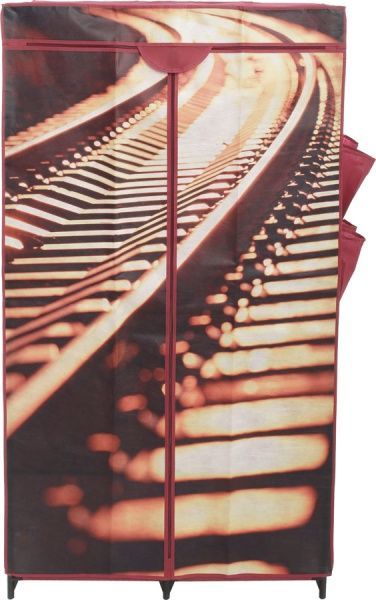 Гардероб текстильный Railway 1560х870х460 мм красный 