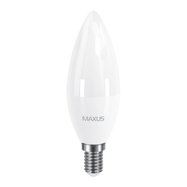 Лампа LED Maxus C37 CL-F 8 Вт 4100K E14 холодне світло