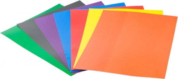 Набор цветного картона А4 7 цветов 230г/м2 КДК-А4-7 Апельсин