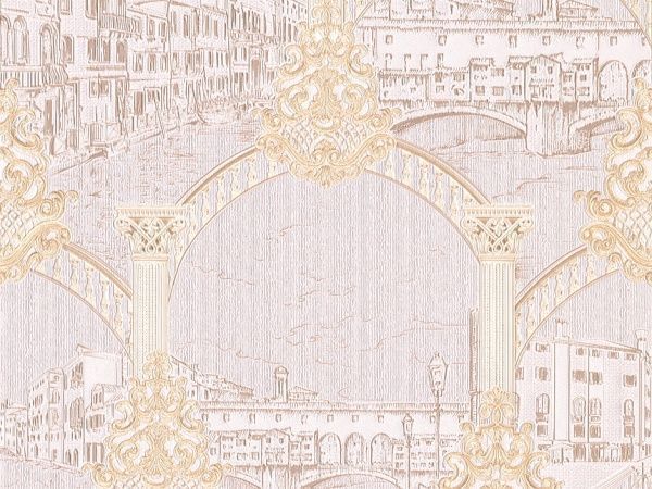 Бумажные Славянские обои Gracia Город 7072-01 0,53x10,05 м