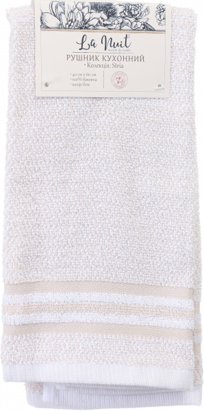 Полотенце кухонное Stria 40x60 см La Nuit бежевый 