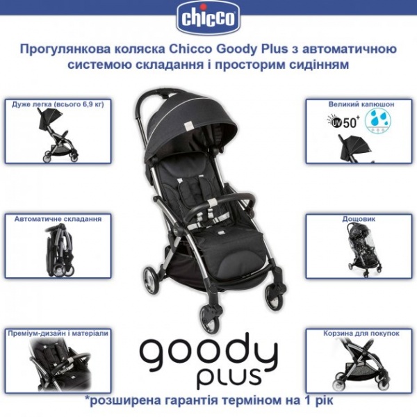 Коляска прогулочная Chicco Goody Plus green 