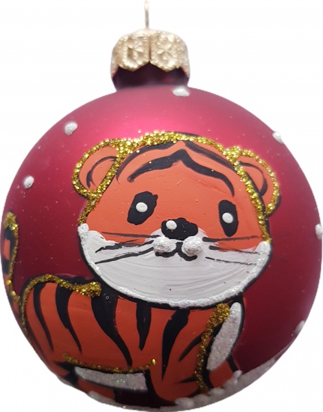 Куля Юріта Тигр 7 см A70139M червоний