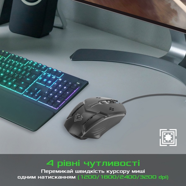 Миша Vertux Миша Vertux Sensei USB Black 