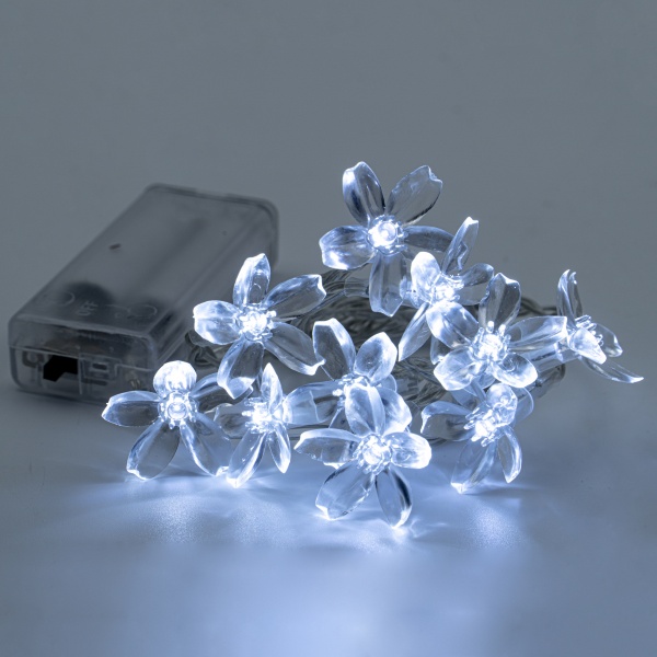 Декоративная гирлянда Altalusse (INL-2708B-10 Cold) встроенный светодиод (LED) 10 ламп 1,5 м 