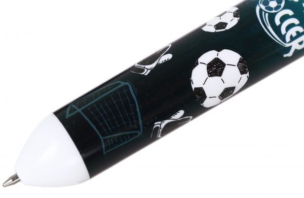 Ручка шариковая на 10 цветов мяч бирюзовый 