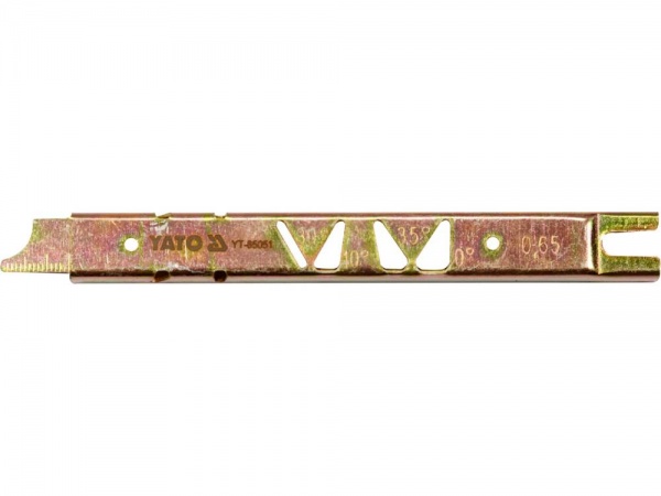 Шаблон YATO для заточки ограничителя глубины зубов цепей YT-85051