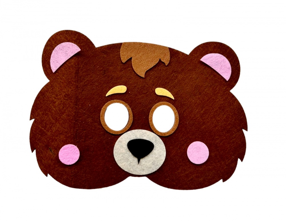 Маска из фетра Apli Krapli Медвежонок НМ-05