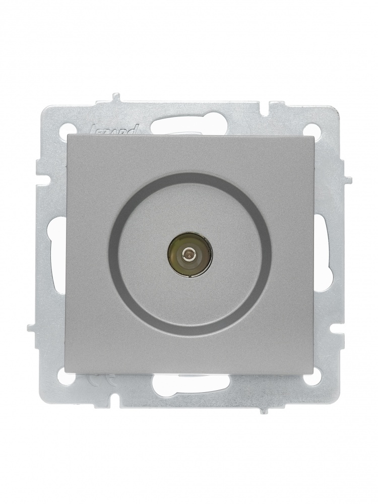 Розетка TV прохідна 1 Lezard Vesna IP20 сірий 742-3588-129