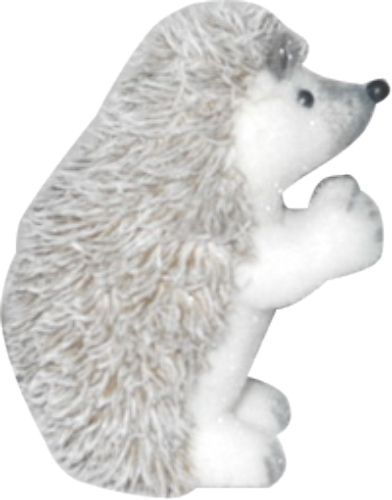 Декорация новогодняя Ежик заснеженный 11х16 см EPI-C23562C-S 