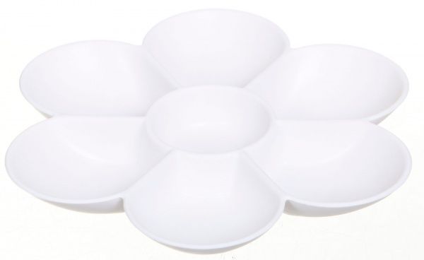 Палитра пластиковая Цветок A15464 17,7 см