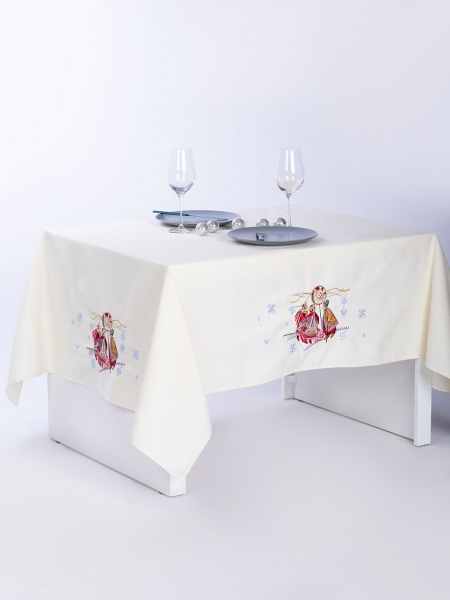 Скатерть Вертеп 212-23/00 140x180 см молочный крем Эдельвика 
