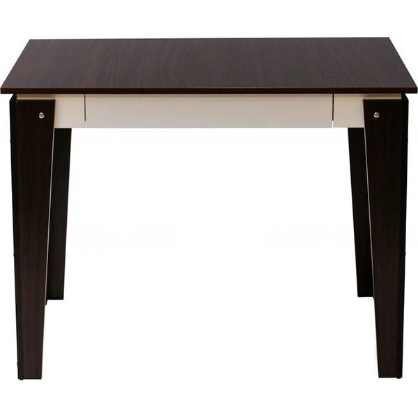 Стол обеденный Берегиня Комфорт-2 с ящиком венге/белый 