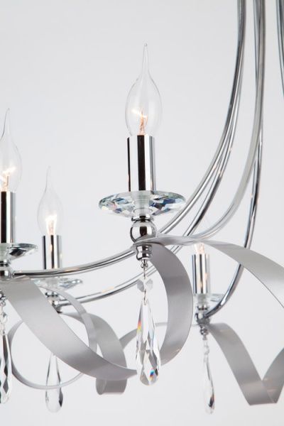 Люстра підвісна Strotskis Adelia 8x60 Вт E14 хром 60064/8 