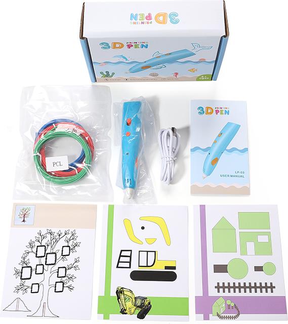 Набор для творчества 3D Pen Kit 3D-ручка с набором эко пластика PLA LP03