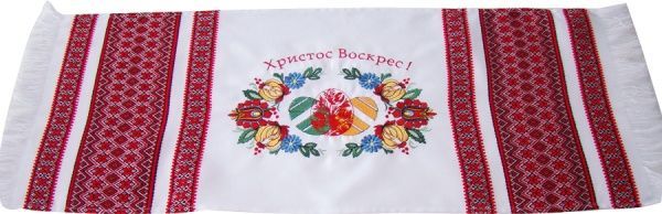 Рушник пасхальний 427-19/00 32x84 см Едельвіка червоний 