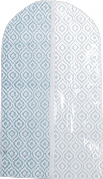 Чехол для одежды Лилия Vivendi 105x60 см бирюзовый с белым