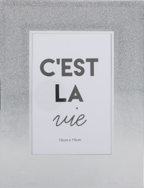 Рамка для фото C'est La Vie 1 фото 10x15 см серебряный 