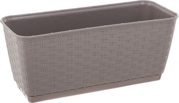 Ящик балконний Prosperplast Ratolla прямокутний 4,4л (74964-7529) мокко 