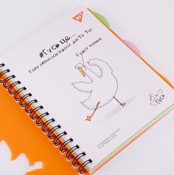 Тетрадь офисная А5/144 Гусь YES