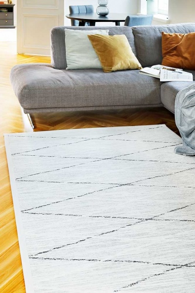 Ковер Narma KAURI white 100x160 см двустороний 